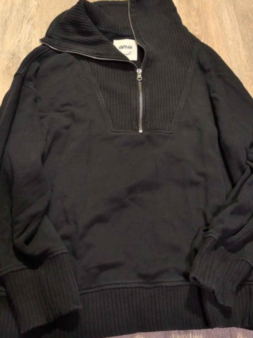 Aerie Quarter-Zip Sweatshirt women's large